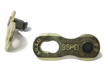 Spinka do łańcucha Sram Powerlink złoty 9 biegów