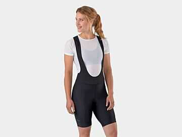 Damskie spodenki rowerowe z szelkami Trek Solstice