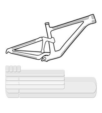 Osłona na ramę Lizard Skins Clear Protective Frame Wrap - Cable Rub Kit