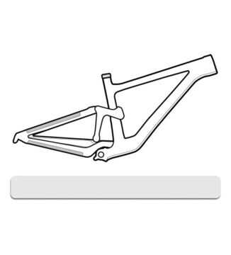 Osłona na ramę Lizard Skins Clear Protective Frame Wrap - Small