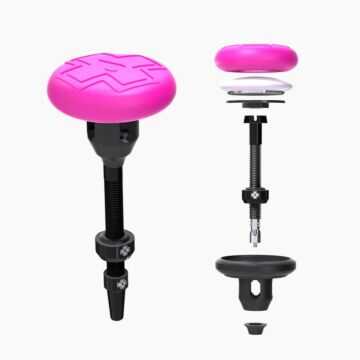 Uchwyt do urządzenia śledzącego Airtag Muc-Off Tubeless i zestaw zaworów 44 mm