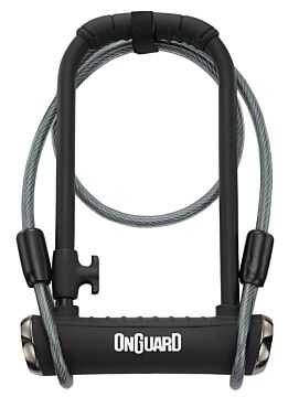 Zapięcie U-Lock OnGuard PitBull DT X-Series 8005 z linką