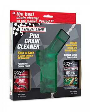 Zestaw Finish Line Chain Cleaner szczotka, odtłuszczacz i smar