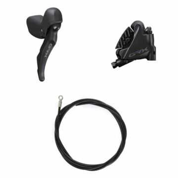 Zestaw hamulcowy Shimano ST-RX600(R), BR-RX400(R), tarczowe, tył, linka SL 2200 mm