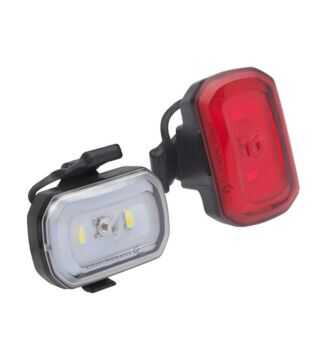 Zestaw lampek Blackburn Click USB przód 60 lumenów, Click USB tył 20 lumenów