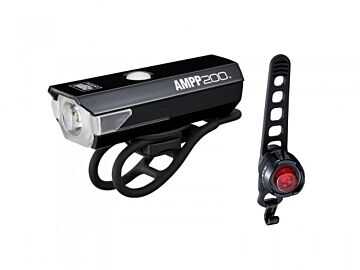 Zestaw lampek Cateye HL-EL042RC AMPP 200 / SL-LD160RC-R ORB