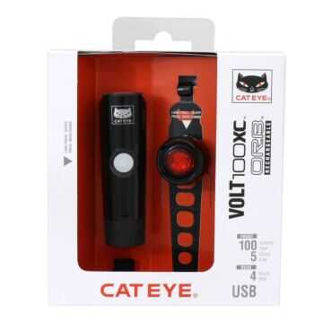 Zestaw lampek Cateye HL-EL051 VOLT100XC / SL-LD160RC ORB