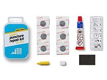 Zestaw łatek do wąskich dętek Weldtite Cure-C-Cure Puncture Repair Kit For Race