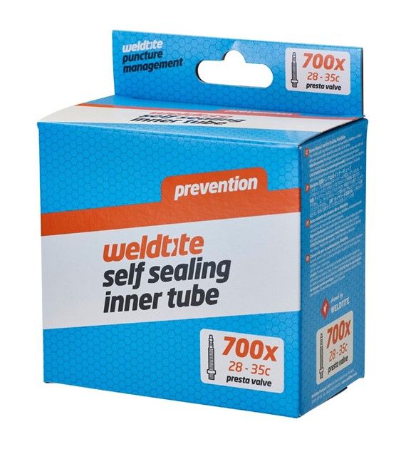 Dętka z płynem antyprzebiciowym Weldtite Self Sealing Inner Tube 700 x 28c - 35c Presta