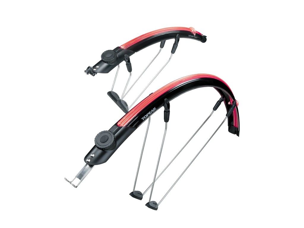 Zestaw błotników Topeak iGLOW Defender X Set (szosa do max 700x25c)