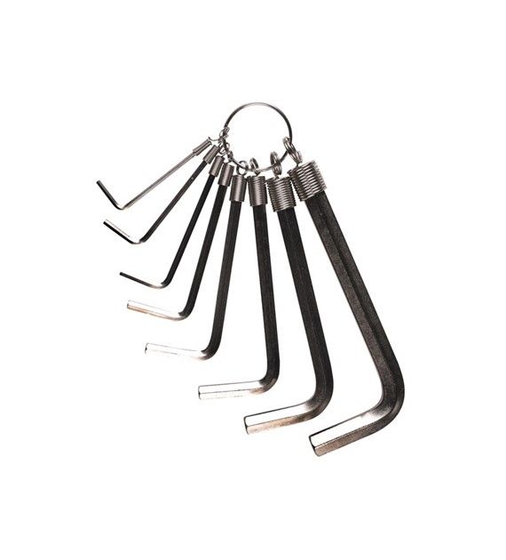 Klucz imbusowy Weldtite Cyclo Hexagonal Key Ring Wrench 8szt.