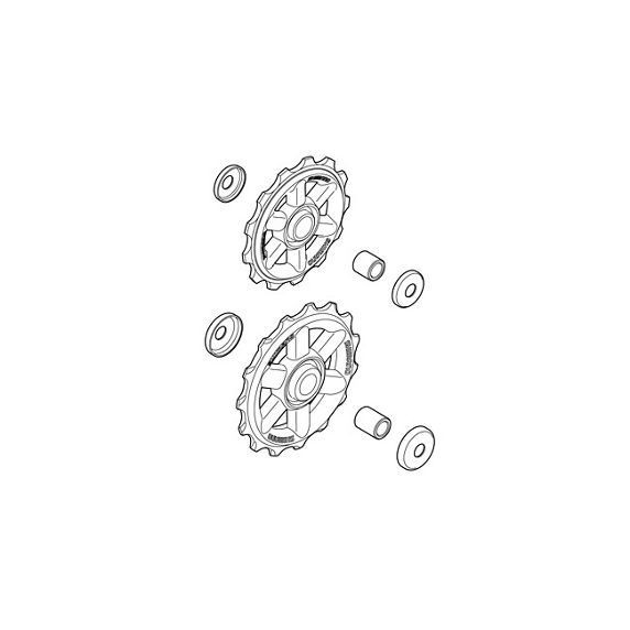 Kółka przerzutki Shimano do RDM310 napinające i prowadzące