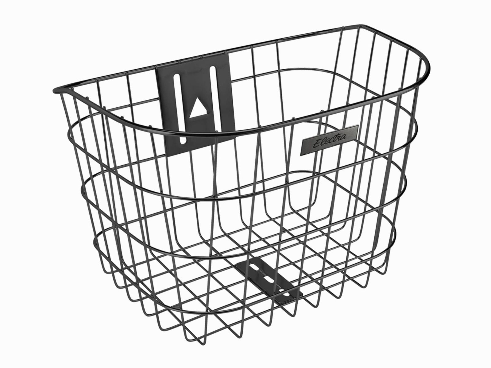 Kosz przedni nierdzewny druciany Electra mocowany na sterach