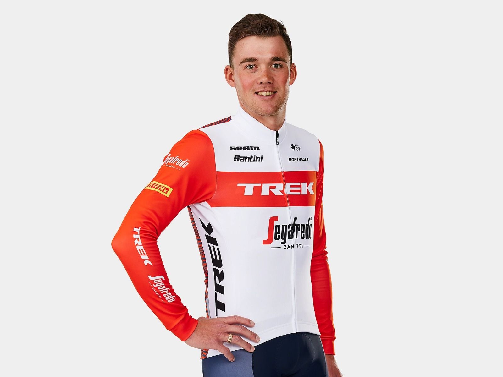 Koszulka rowerowa termiczna Santini Trek-Segafredo Team Replica LS