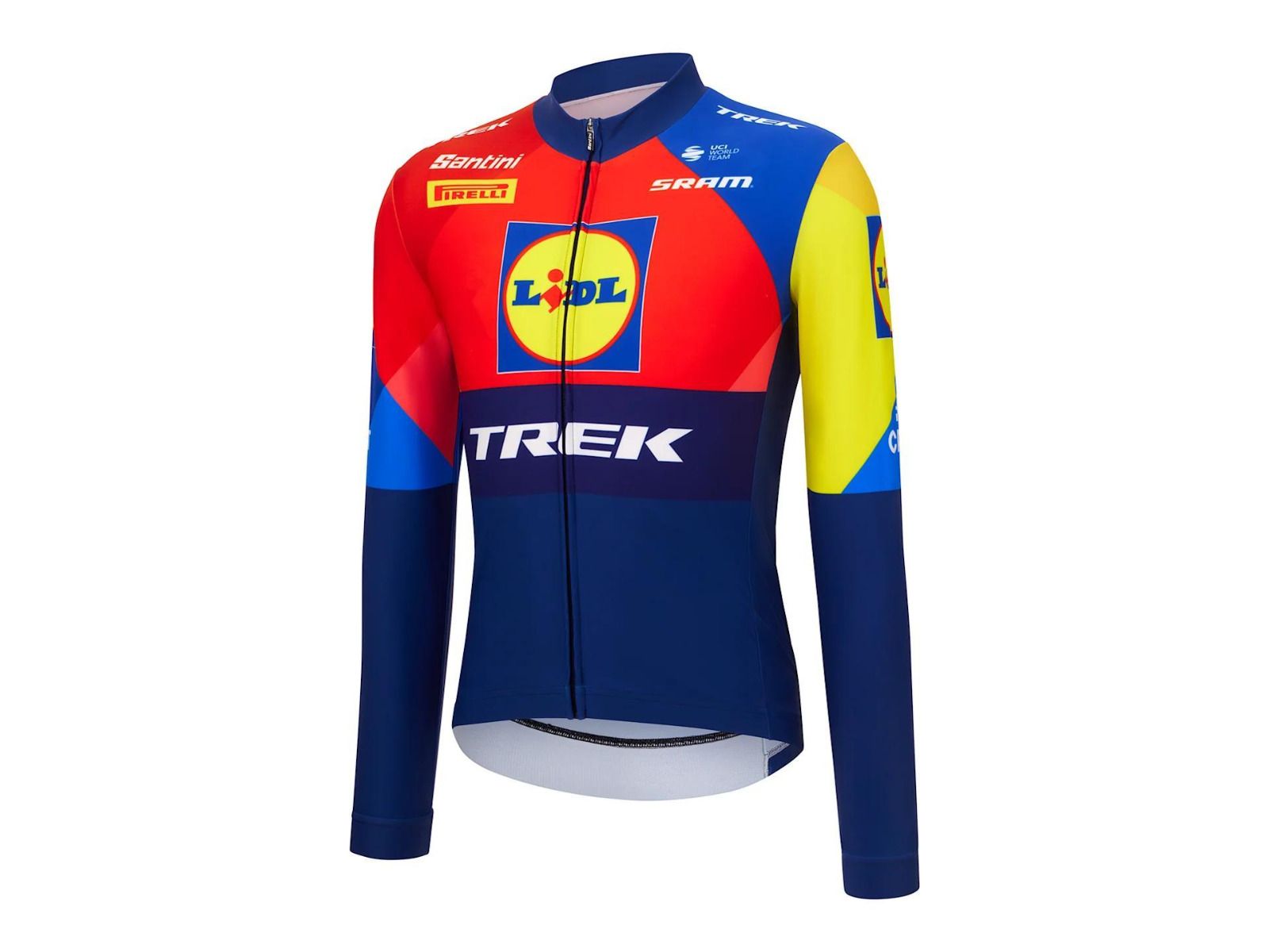 Koszulka termoaktywna longsleeve Santini Lidl-Trek Team Replica LS Thermal Race Jersey