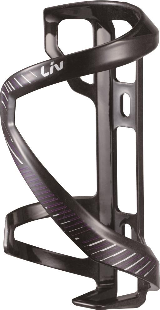 Koszyk rowerowy na bidon Liv Airway, SidePull, czaro-fioletowy L