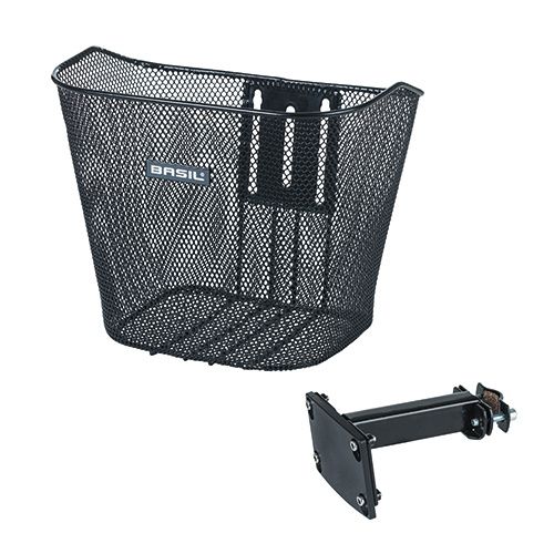 Koszyk na kierownicę Basil Bremen + uchwyt