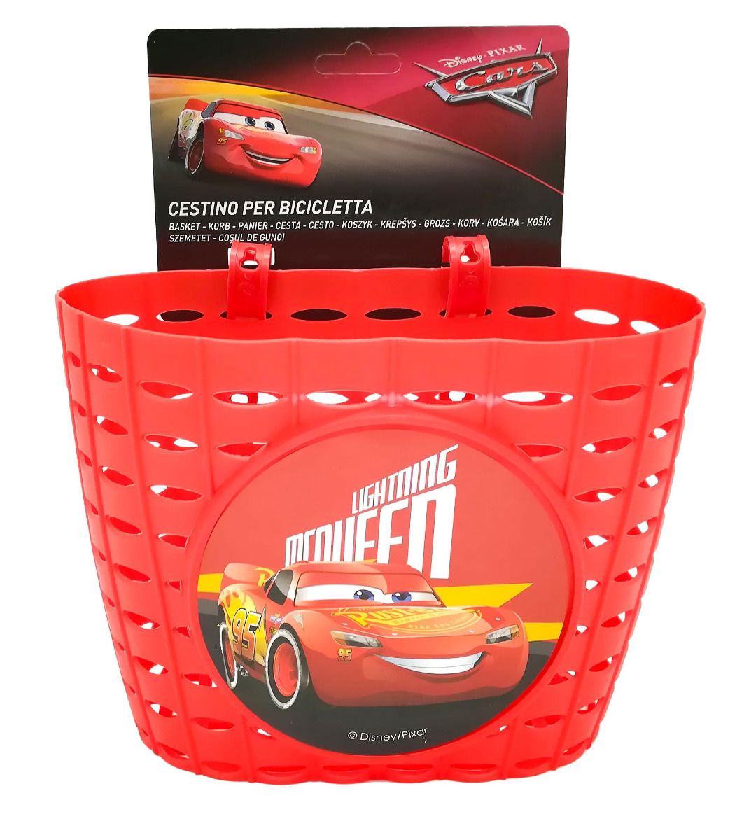 Koszyk rowerowy dziecięcy Saks Disney Cars