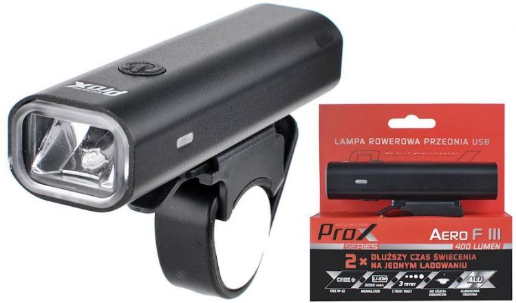 Lampka rowerowa przednia ProX Areo F-III