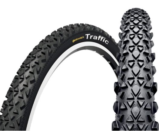 Opona Continental Traffic II 26x2.1 Czarna Drut 840g  