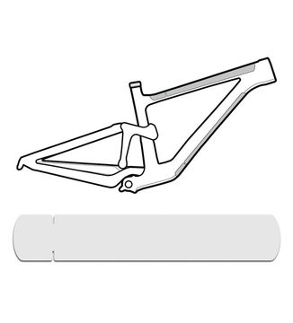 Osłona na ramę Lizard Skins Clear Protective Frame Wrap - Large