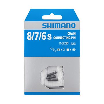 Sworzeń łączący łańcucha Shimano, 8/7/6 rzędów, czarny, 3 sztuki