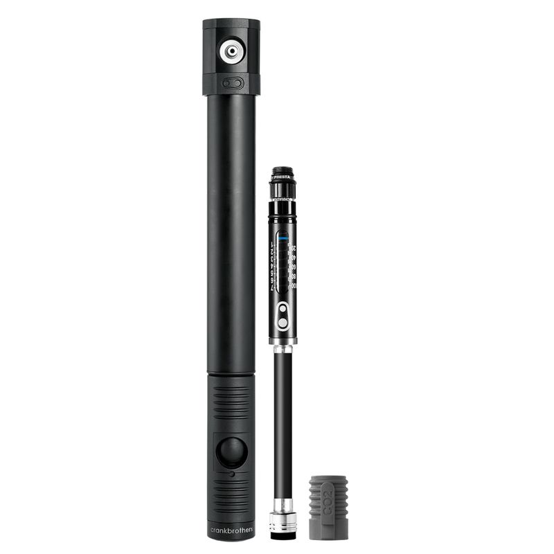 Pompka na naboje CO2 Crank Brothers Pump Hand Klic HV Gauge W