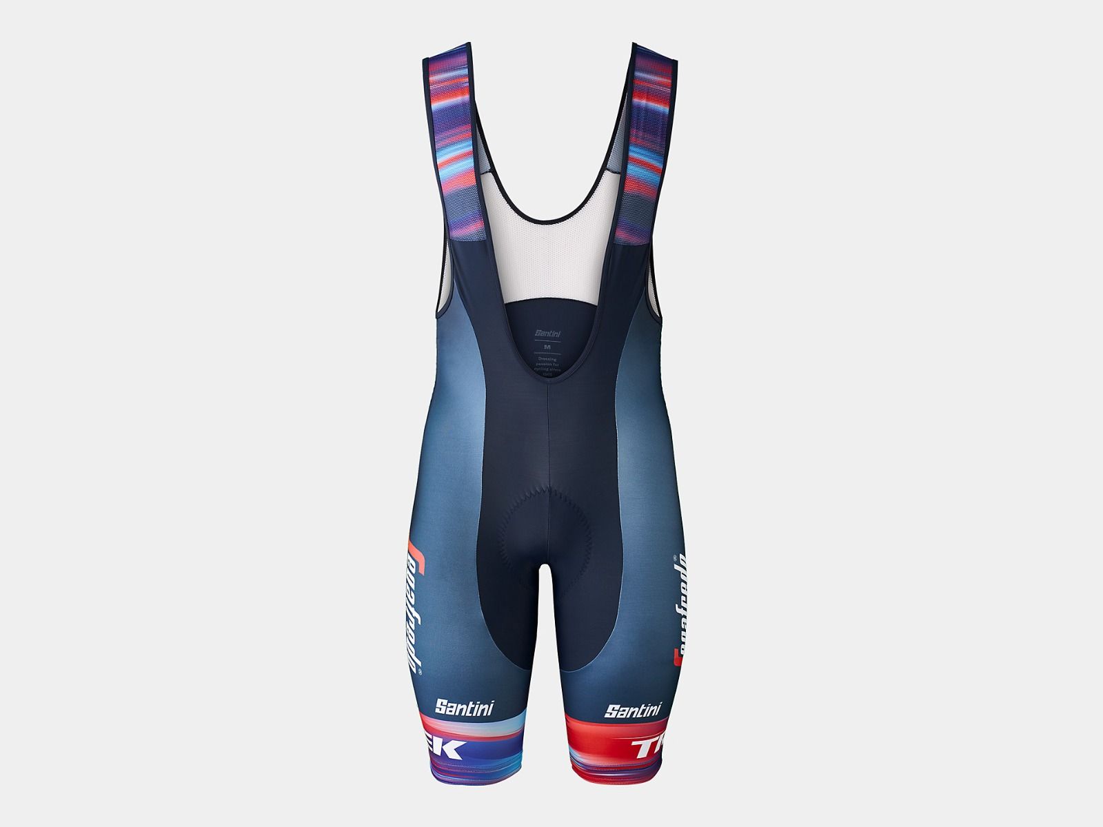 Męskie krótkie spodenki na szelkach Santini Trek-Segafredo Men's TDF Replica Cycling Bib Short