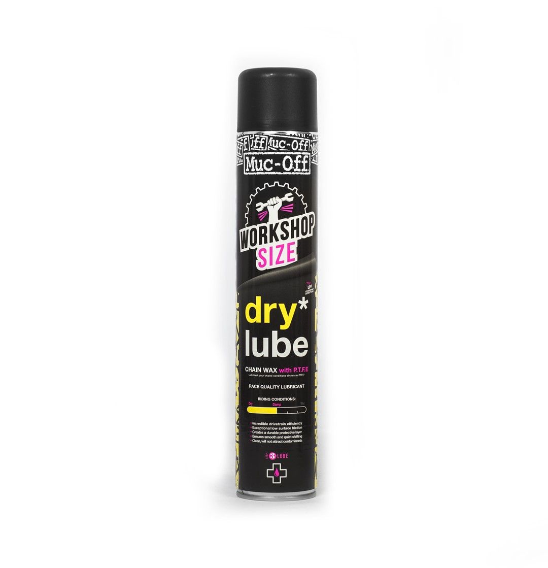 Smar do łańcucha z woskiem w sprayu Muc-Off Dry PTFE Chain Lube 750ml