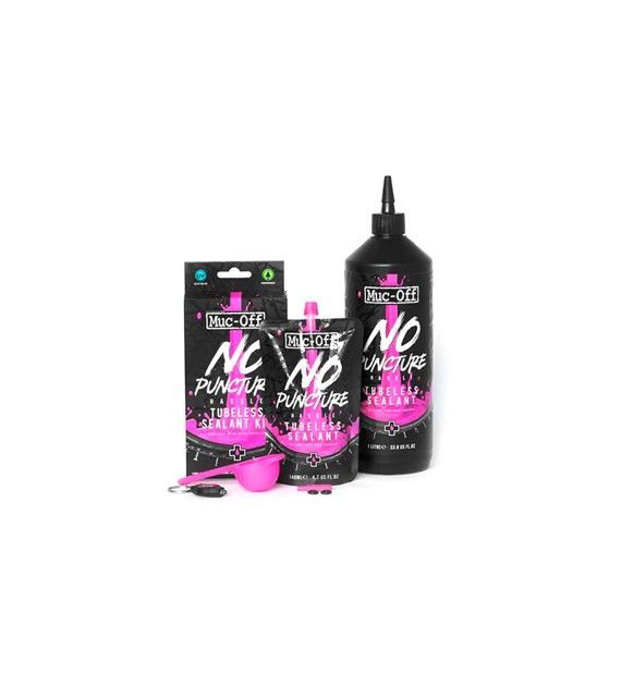 Uszczelniacz do dętek Muc-Off zestaw - No Puncture Hassle 140ml Kit