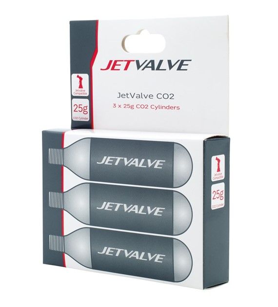 Nabój gazowy Weldtite Jetvalve 3 x CO2 Cylinders (25g), Zestaw 3szt.