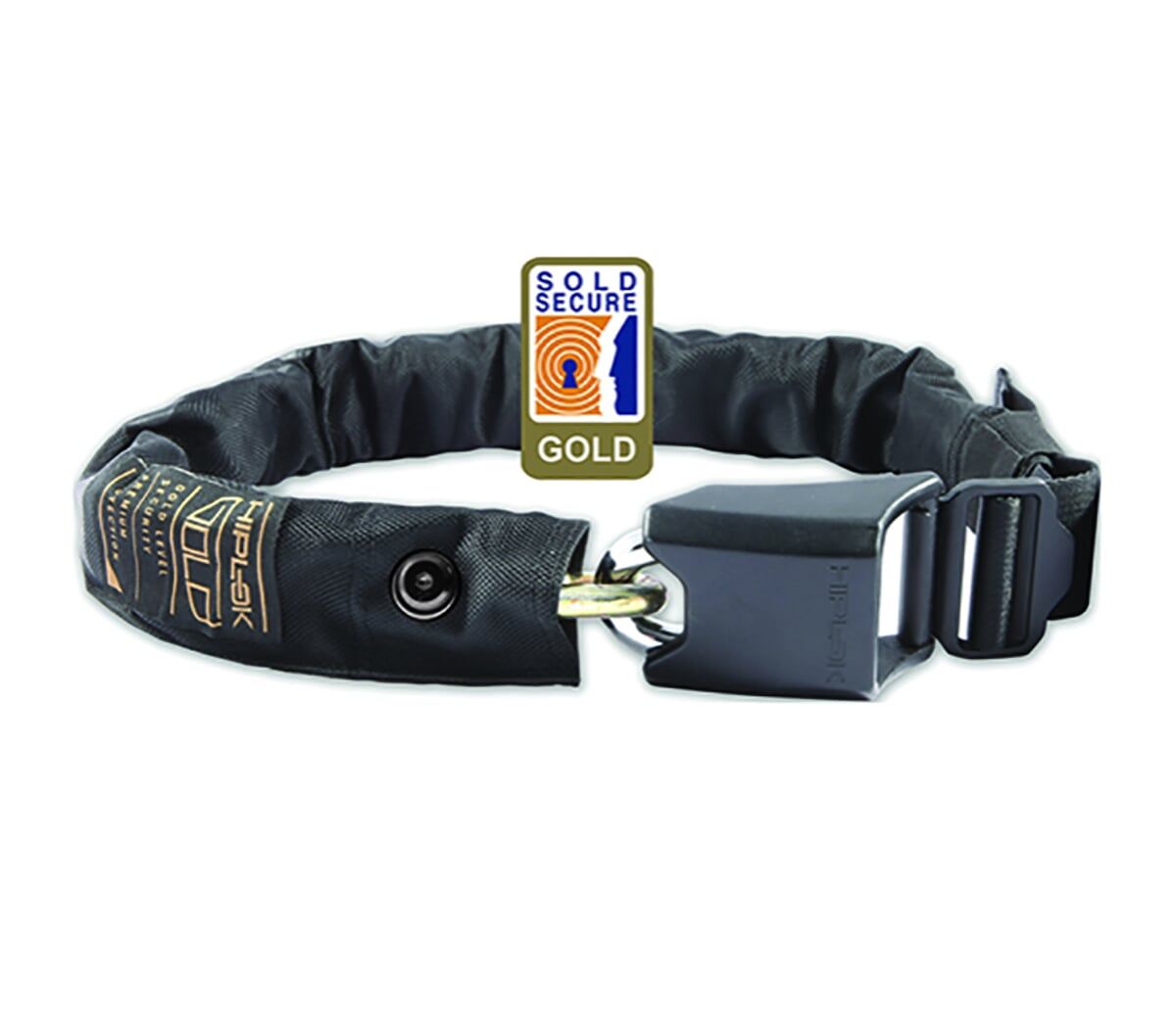 Zapięcie łańcuchowe Hiplok Gold All Black