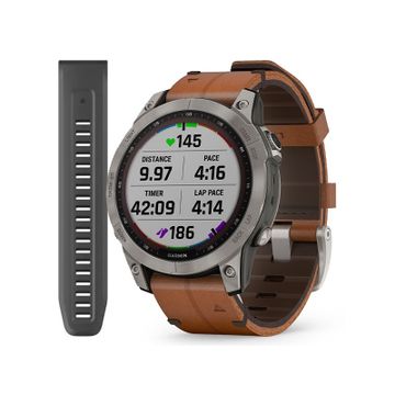 Zegarek sportowy Garmin Fenix 7 Sapphire Solar tytanowy