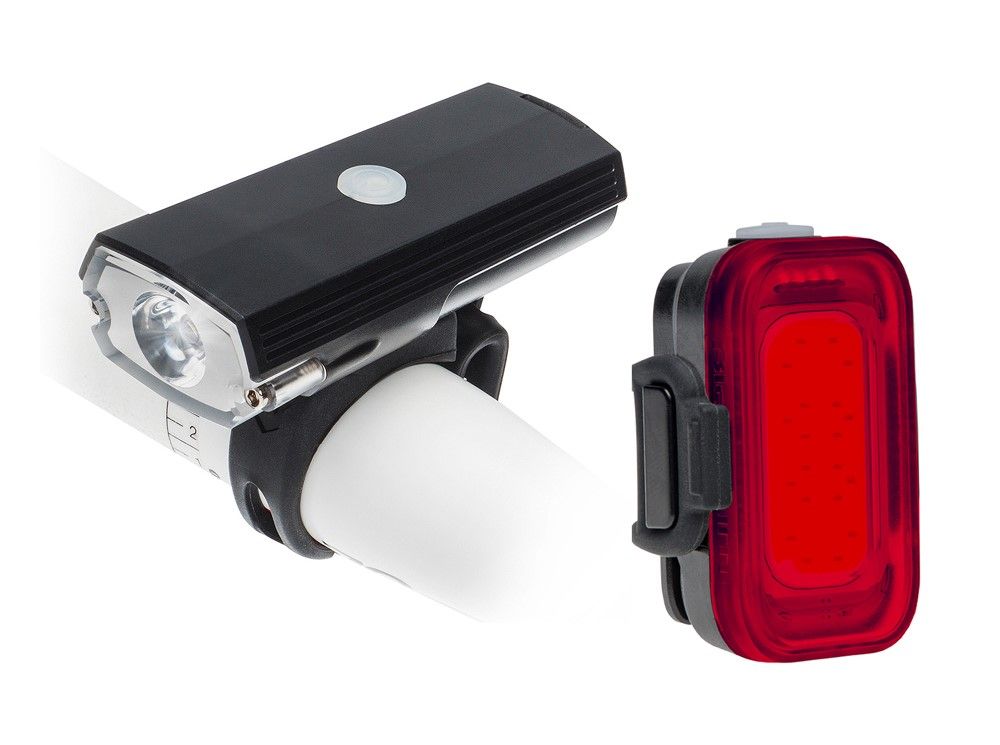 Zestaw lampek Blackburn Dayblazer 550 Front Grid Rear przód 550 lumenów, tył 40 lumenów