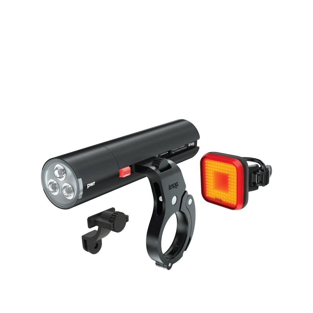 Zestaw lampek rowerowych Knog PWR Road 700L + Blinder Square