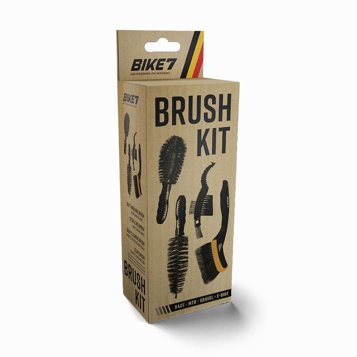 Zestaw szczotek do czyszczenia roweru Bike7