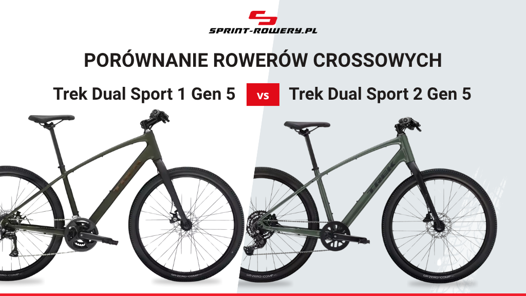 Porównanie rowerów crossowych: Trek Dual Sport 1 Gen 5 vs Trek Dual Sport 2 Gen 5
