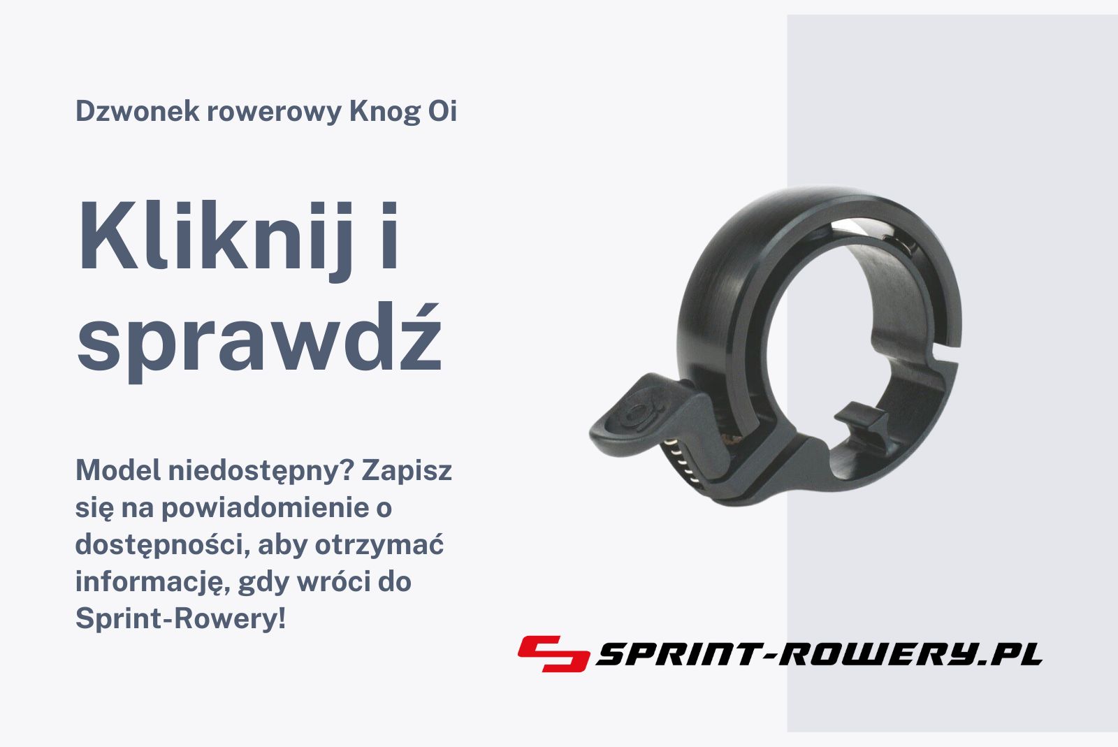 Dzwonek rowerowy Knog Oi