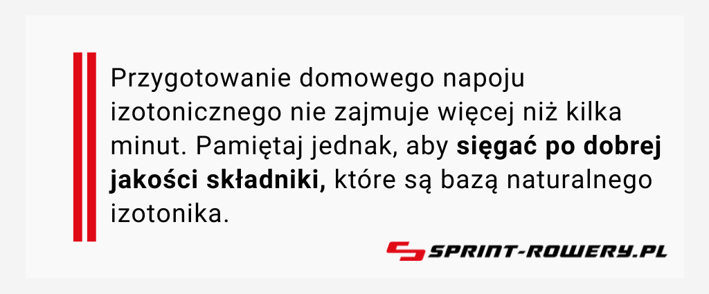 Domowy izotonik – ciekawostka