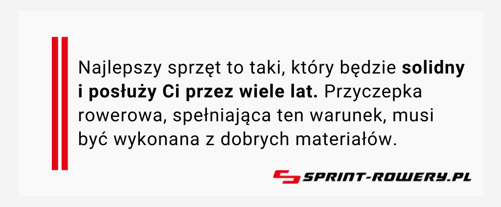 Jak przyczepka rowerowa? Cytat