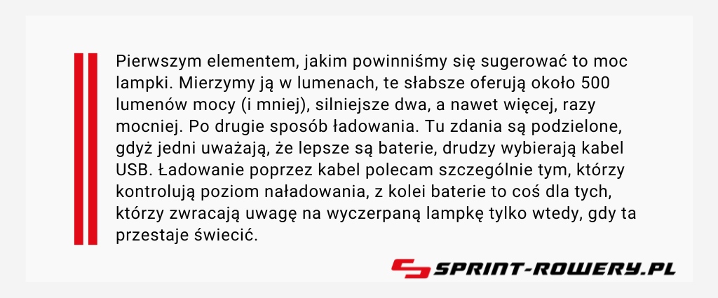 Jakie oświetlenie do roweru? Porada