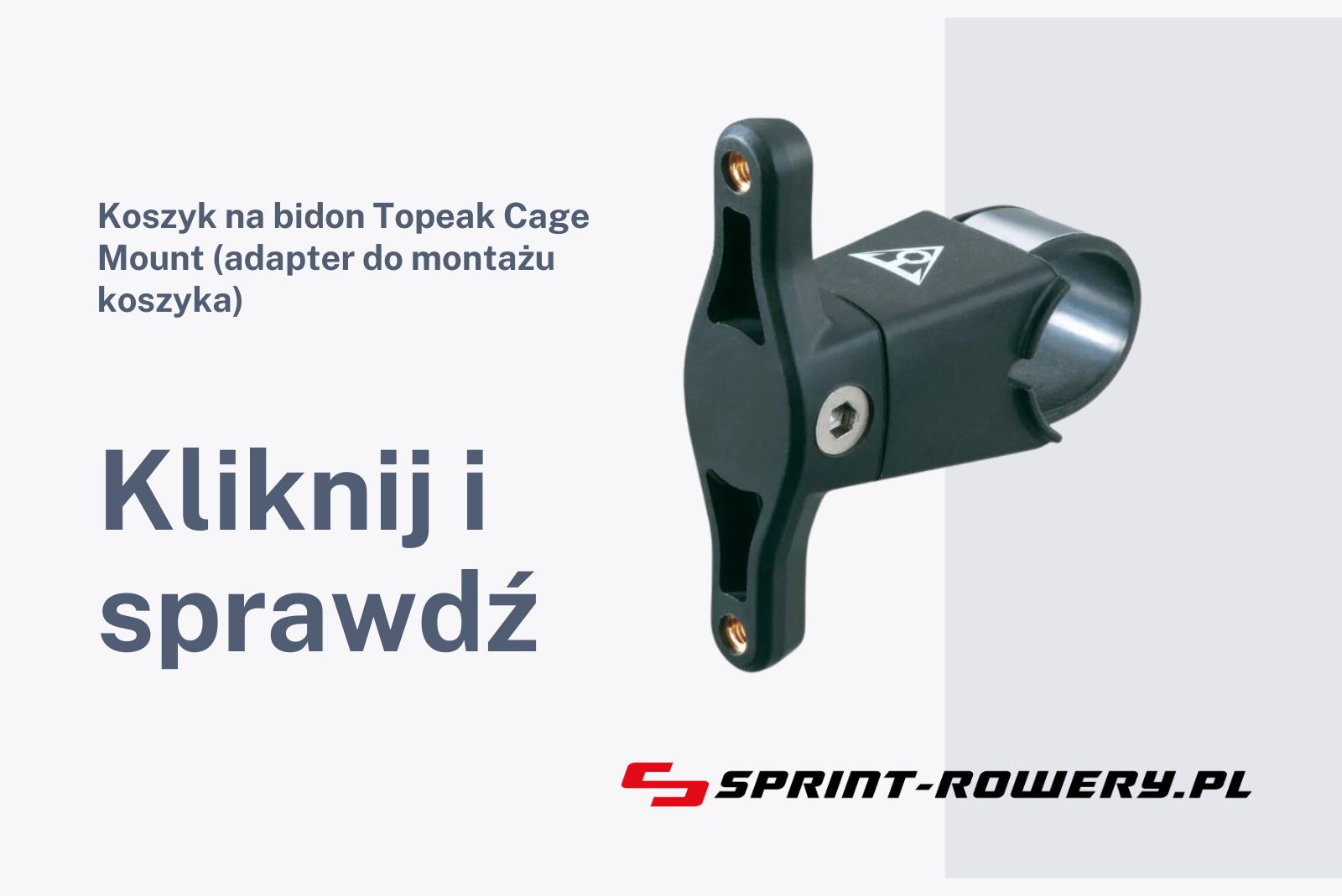 Koszyk na bidon Topeak Cage Mount (adapter do montażu koszyka)