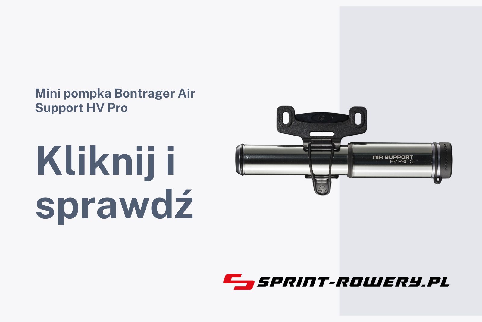 Mini pompka Bontrager Air Support HV Pro
