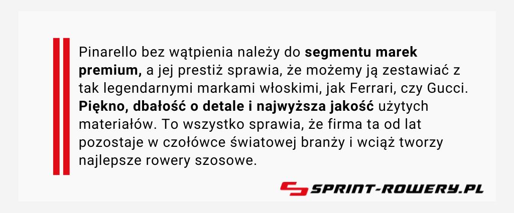 Pinarello Dogma F - ciekawostka