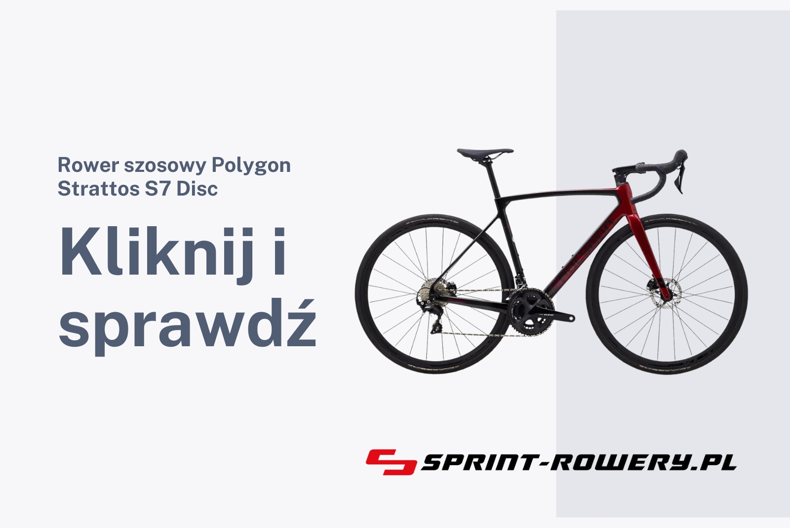 Rower szosowy Polygon Strattos S7 Disc