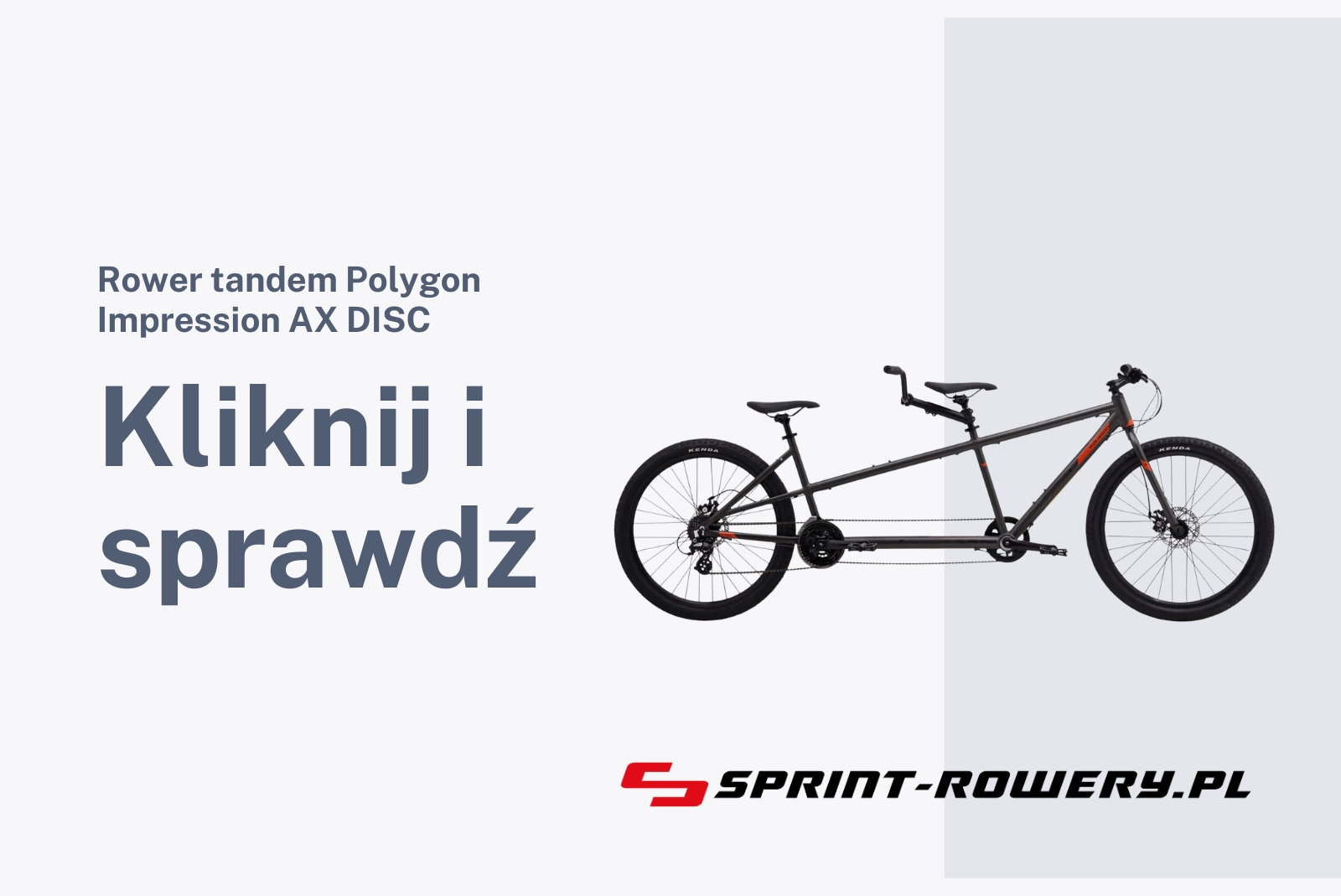 Rower tandem Polygon Impression AX DISC