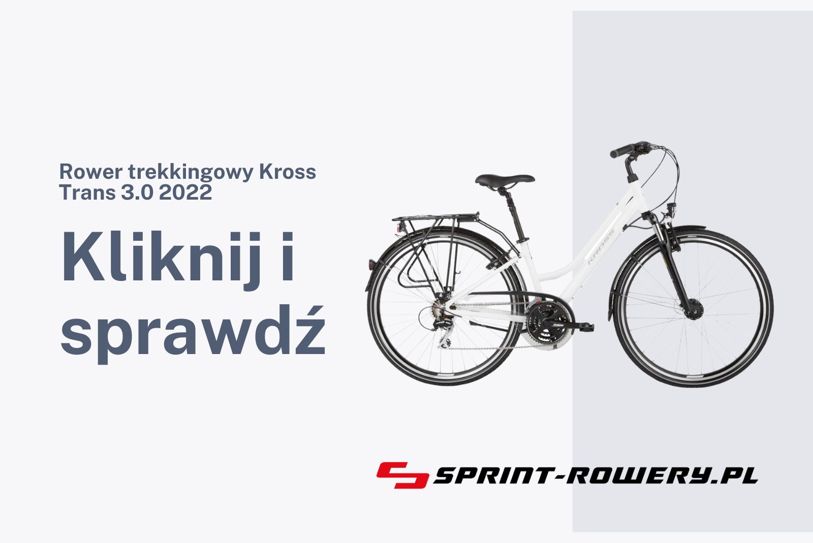 Rower trekkingowy damski Kross Trans 3.0 2022