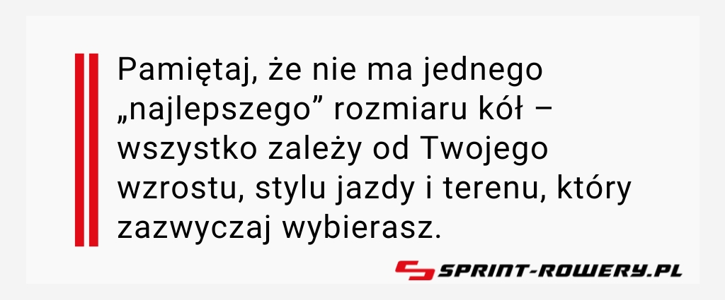 Rozmiar koła roweru – ciekawostka