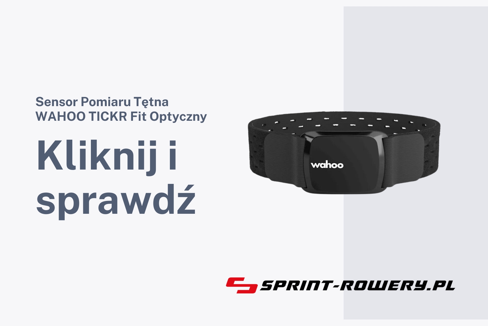 Sensor Pomiaru Tętna WAHOO TICKR Fit Optyczny