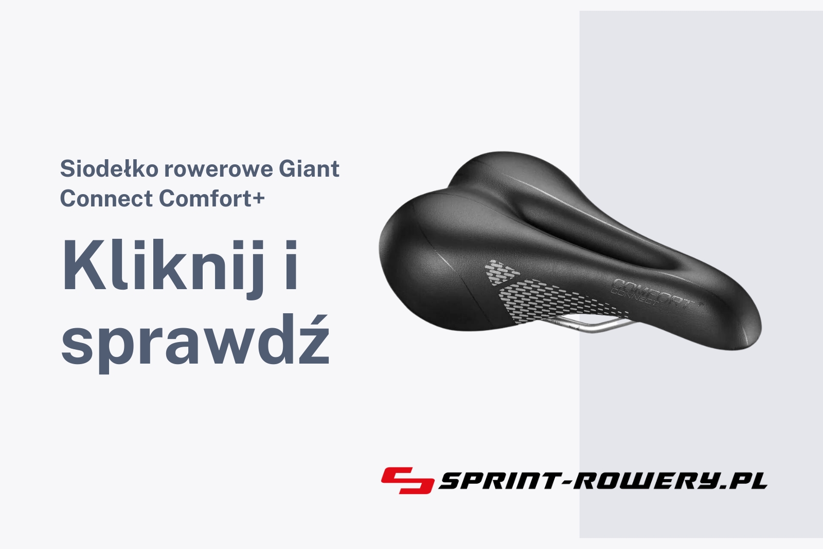 Siodełko rowerowe Giant Connect Comfort+